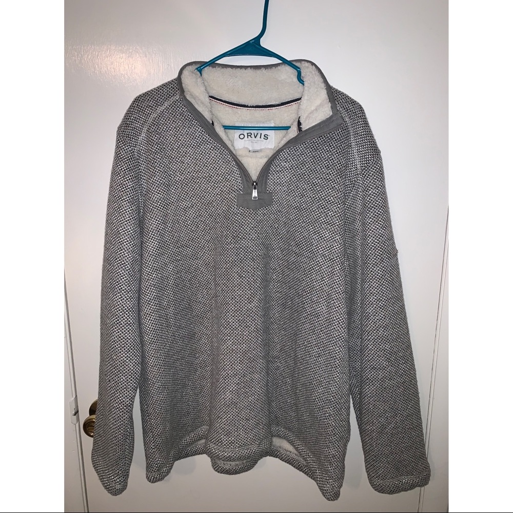 Chunky Orvis 3/4 zip pullover (M)
